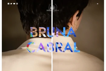 Screenshot der Website brunacabral.com